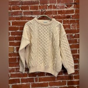 Vintage The Sweater Shop Ireland Wool Knit Fisherman Sweater XL